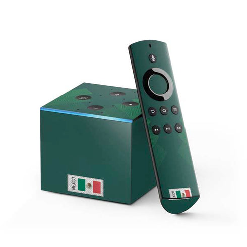 Mexico Soccer Flag Fire TV Cube Skin